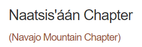 Navajo Mountain Chapter